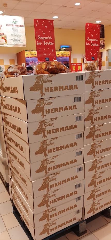 I CORNETTI " I LEGGERI" DI HERMANA SENZA LATTE E UOVA 250 gr