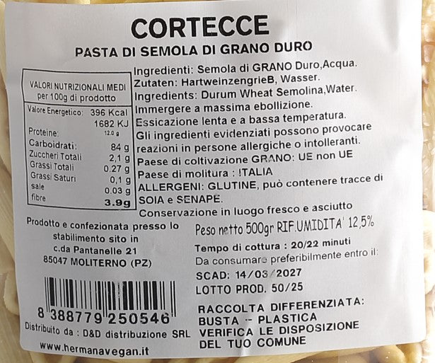 LE CORTECCE " I PARTICOLARI" DI HERMANA 500 GR