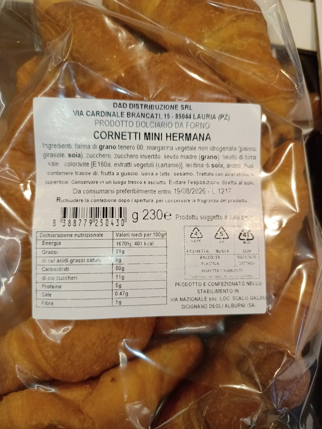 Mini Cornetti di Hermana – 230g