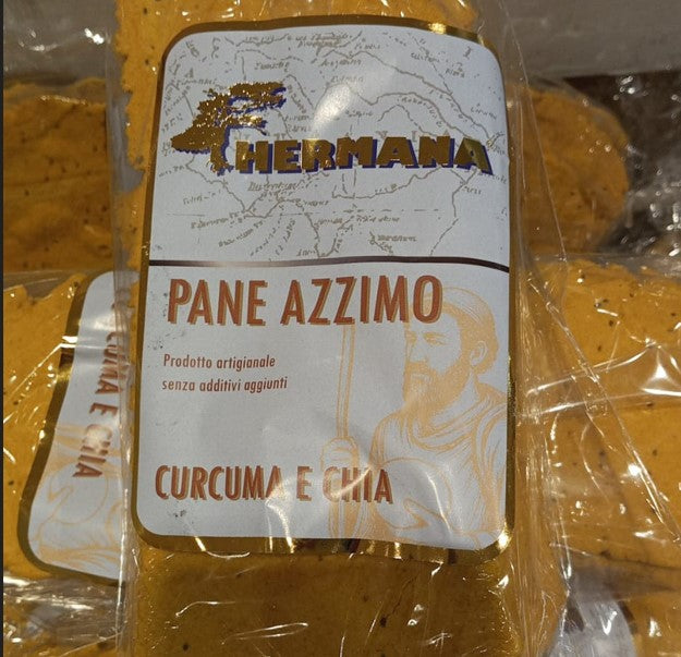 PANE AZZIMO "ALLA CURCUMA E CHIA" DI HERMANA 300 gr