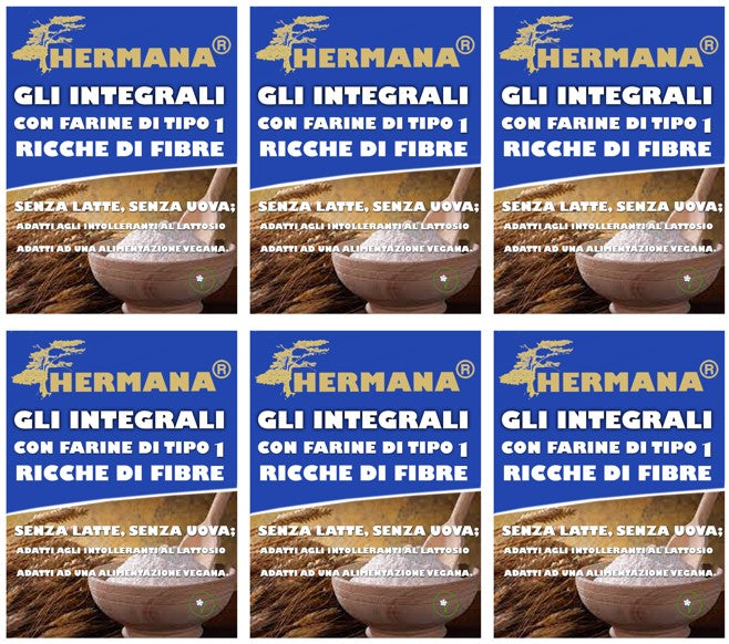 Promo 6 Confezioni Cornetti "Gli Integrali" di Hermana – 250g