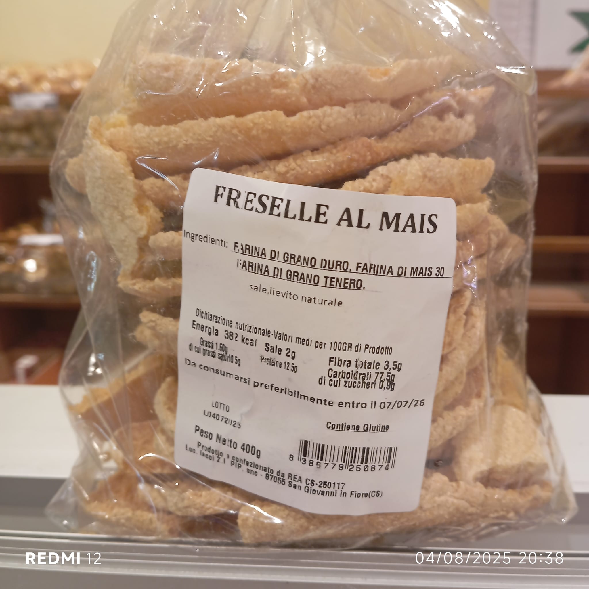 LE FRESE "CASERECCE" DI HERMANA CON FARINA DI MAIS 400 GR