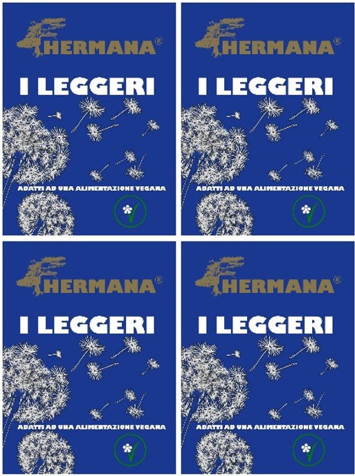 PROMO 4 CONFEZIONI CORNETTI " I LEGGERI" DI HERMANA SENZA LATTE E UOVA 250 g