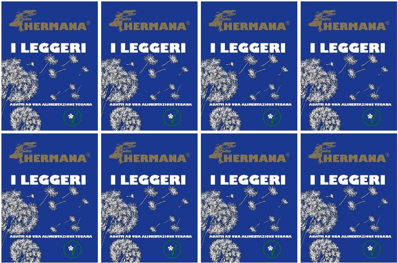 PROMO 8 CONFEZIONI CORNETTI " I LEGGERI" DI HERMANA SENZA LATTE E UOVA 250 g