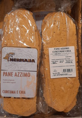 PANE AZZIMO "ALLA CURCUMA E CHIA" DI HERMANA 300 gr