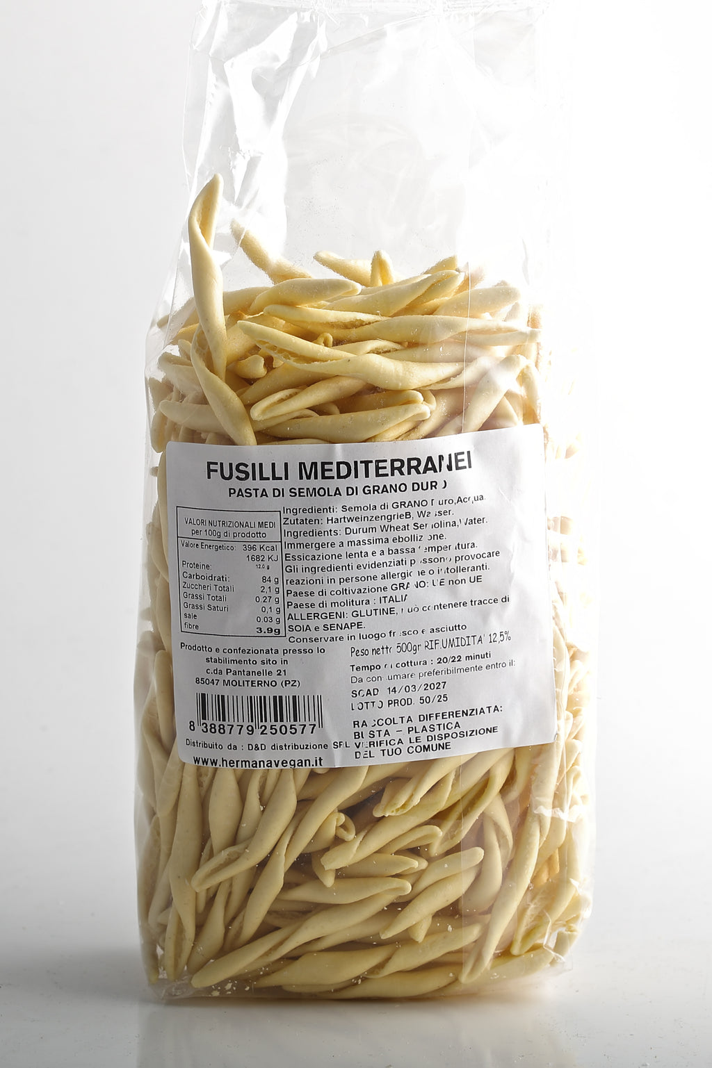 I FUSILLI " MEDITERRANEI" DI HERMANA 500 GR