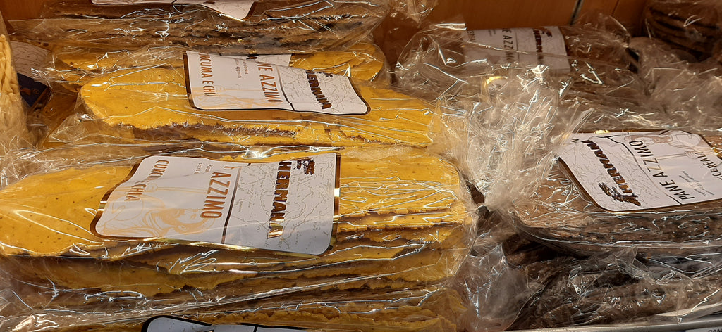 PANE AZZIMO "ALLA CURCUMA E CHIA" DI HERMANA 300 gr