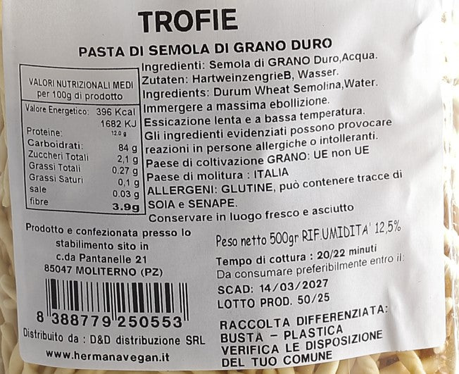 LE TROFIE " LE CLASSICHE" DI HERMANA 500 GR